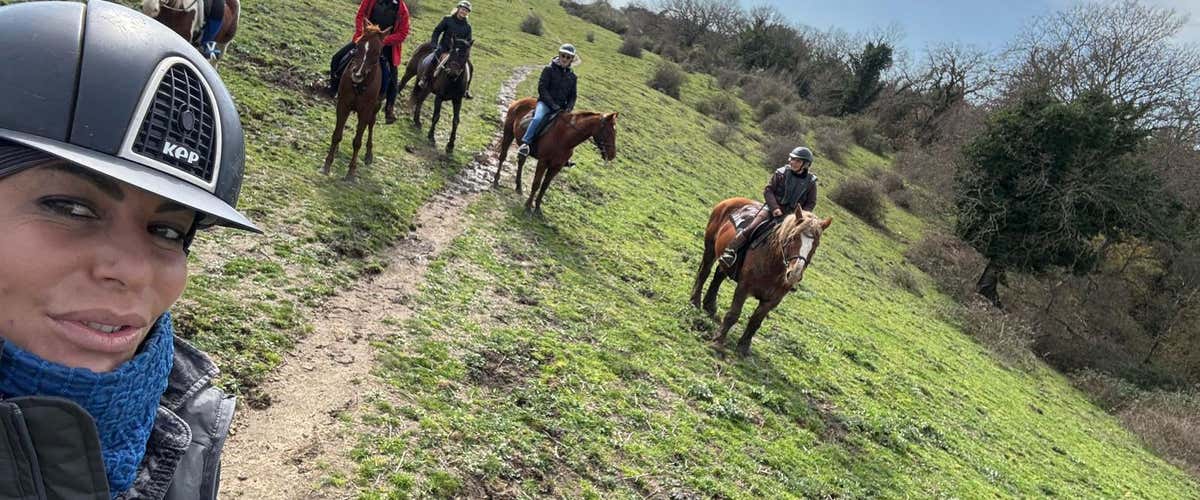 Passeggiata a cavallo nel Parco di Veio e Valle del Sorbo con aperitivo