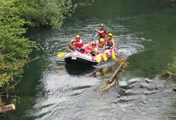 Soft rafting on the River Velino in Rieti with aperitif