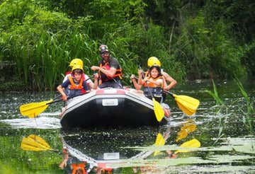 Soft rafting on the River Velino in Rieti with aperitif
