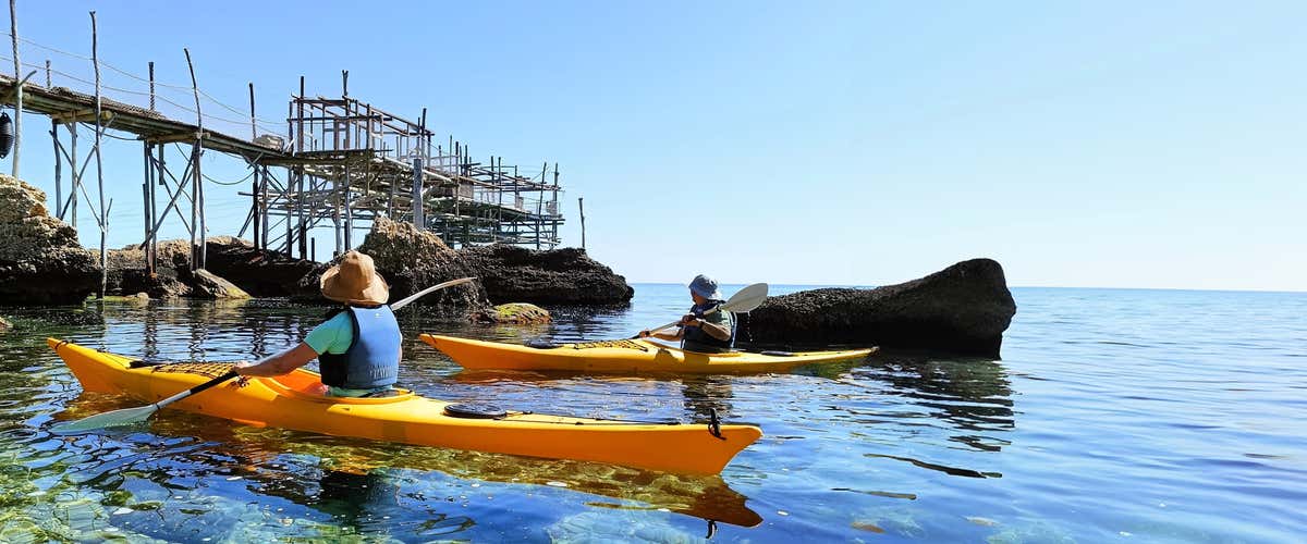 Kayak tour from Fossacesia along the Costa dei Trabocchi