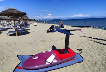 Lezione di wing foil a Monte di Procida