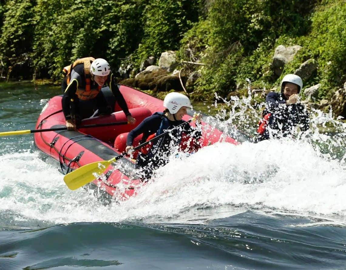 Rafting power sul fiume Gari vicino Cassino