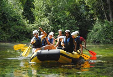 Soft rafting on the Gari River near Cassino