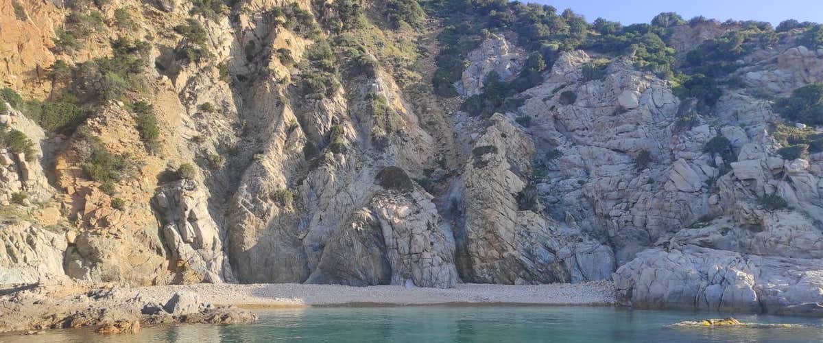 Half-day by private gozzo Cristallina in Villasimius