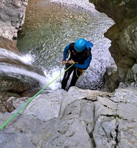 Canyoning in Val Perlana on Lake Como