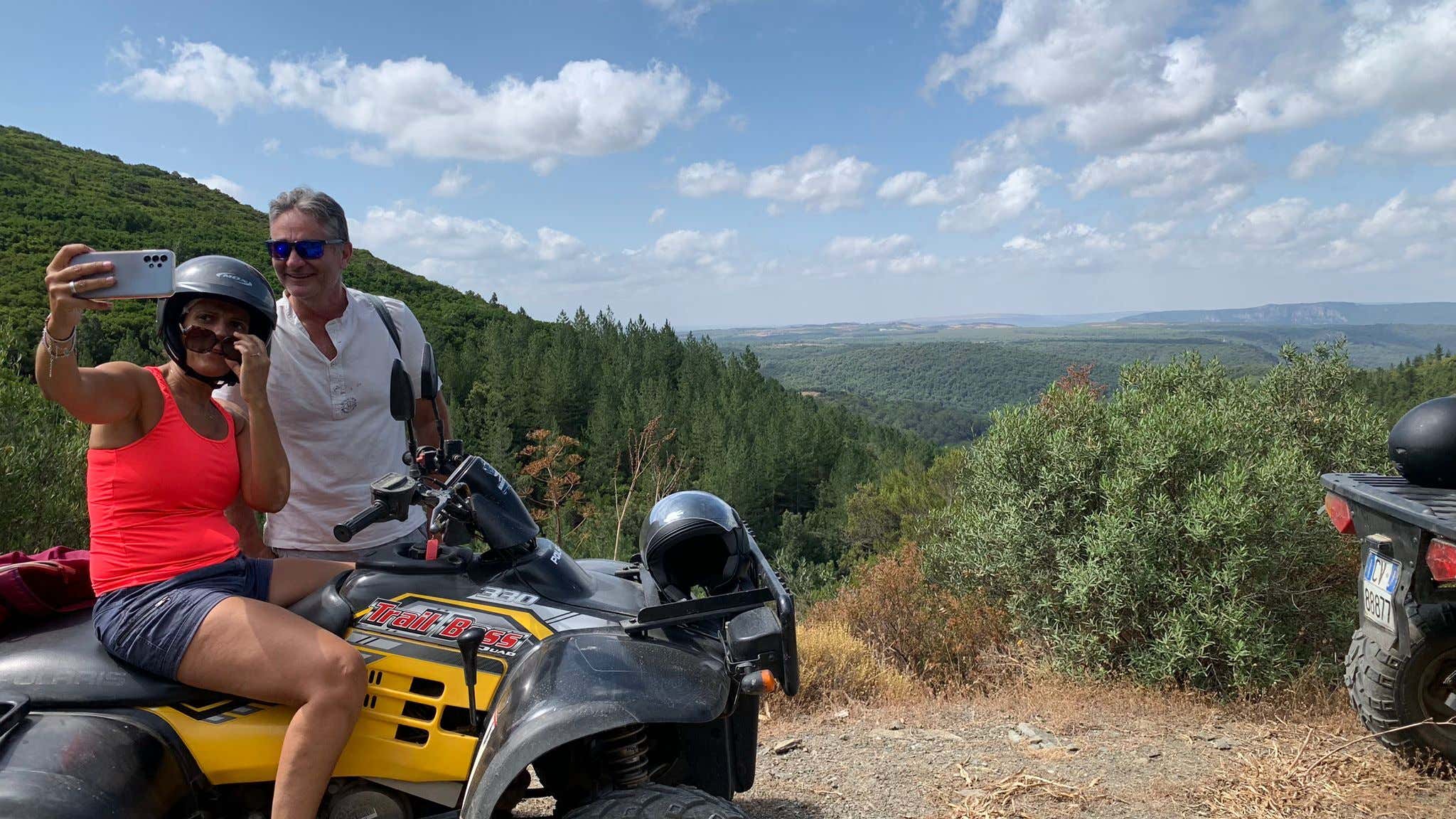 Panoramic quad bike tour in the Barbagia di Seulo with aperitif