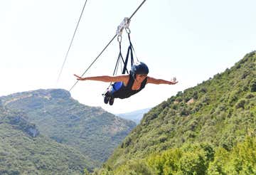 Scenic zipline in Cilento: Single flight