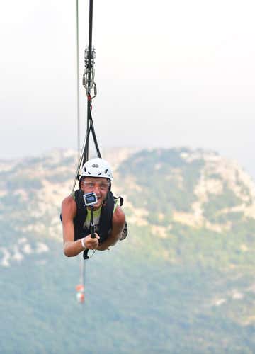 Scenic zipline in Cilento: Single flight