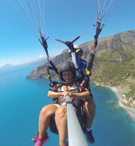 Tandem paragliding flight in Acquafredda di Maratea