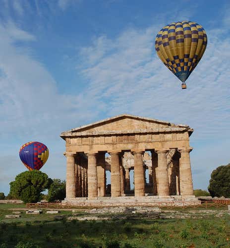 Volo esclusivo in mongolfiera a Paestum
