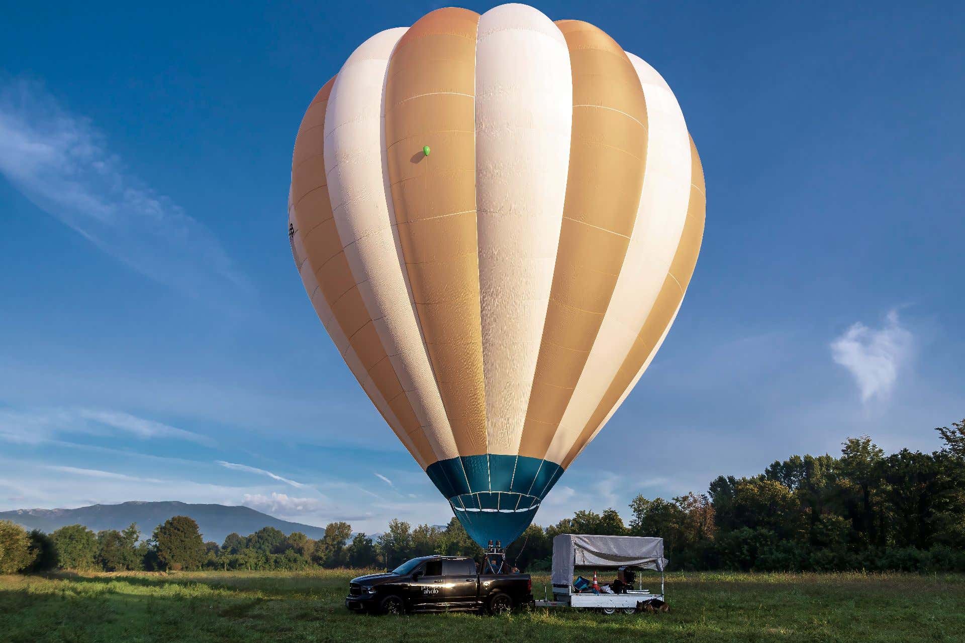 Volo esclusivo in mongolfiera a Caserta
