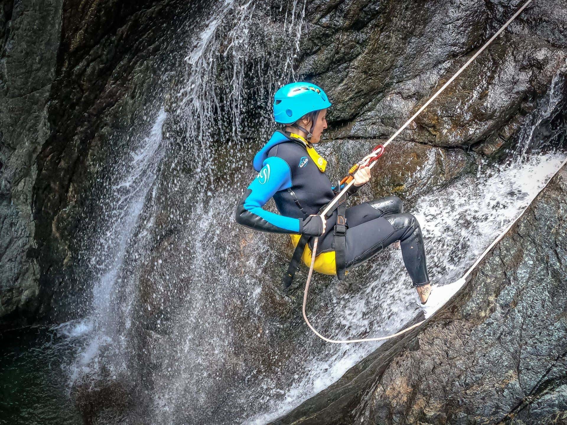Canyoning nel Rio Bargonasco in Liguria