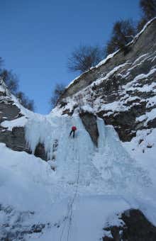 Arrampicata su ghiaccio a Pontechianale