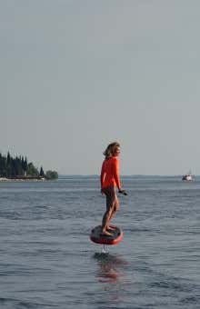 Surfing in Lake Garda