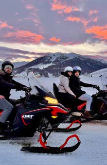 Escursioni in motoslitta a Livigno