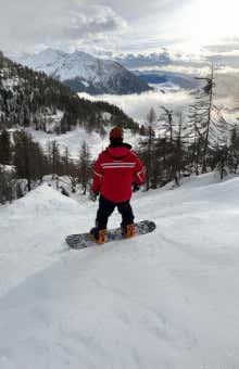 Snowboarding lessons in Courmayeur