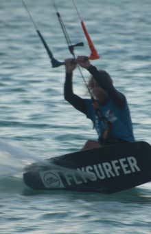 Kitesurfing in Lake Como