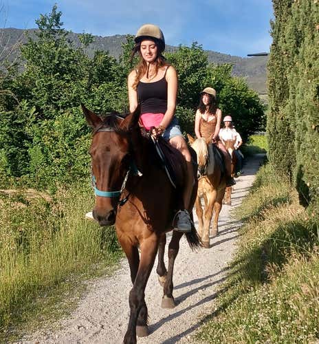 Passeggiata a cavallo con aperitivo in provincia di Pisa
